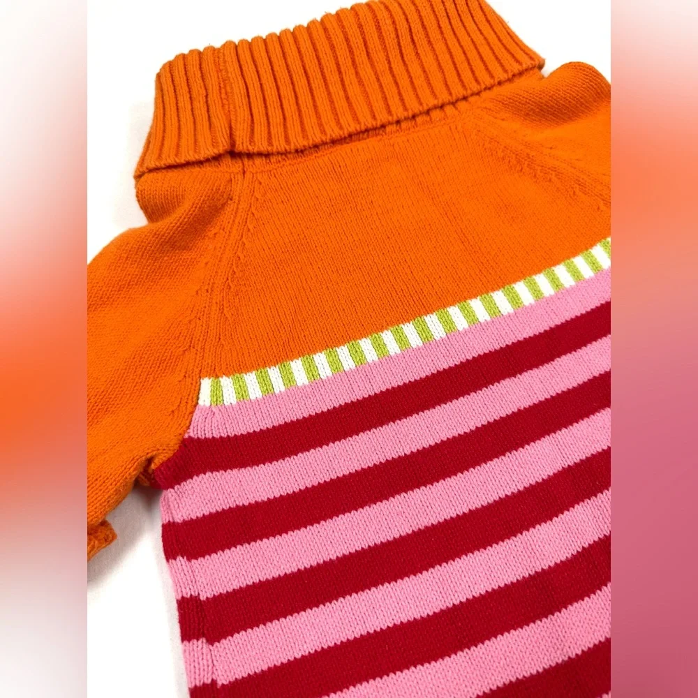 GYMBOREE Girls Sweater Dress Striped Turtleneck 4 Winter Brights‎ 2011 Kidcore